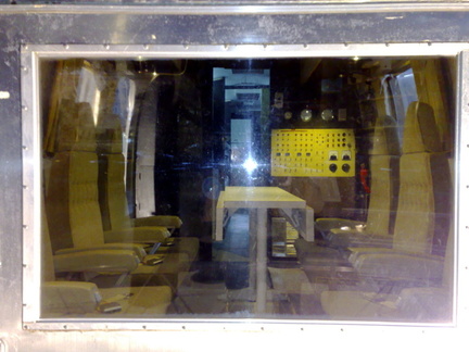 Interior del trailer de cuarentena
