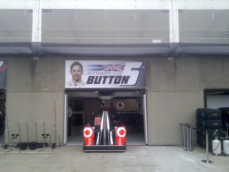 Jenson Button Pit