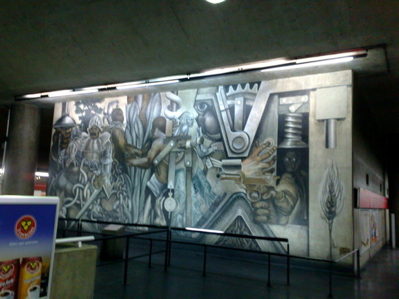 Mural en la estación Se