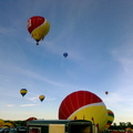 Algunos globos ya volando