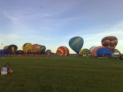 Inflando los globos