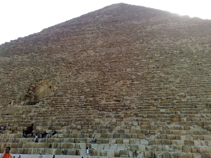 Piramide de Khufu (Kufu, Keops), fachada norte