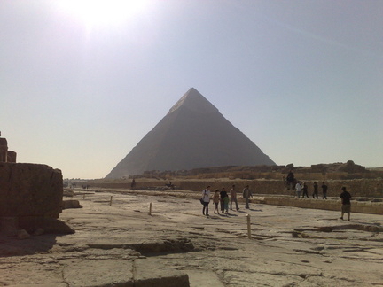 Piramide de Khafre, fachada norte 