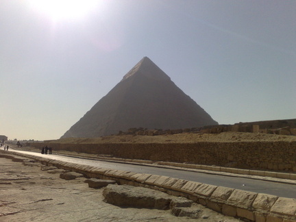 Piramide de Khafre, fachada norte