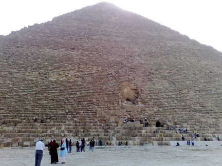 Pirámide de Khufu (Kufu, Keops), fachada norte