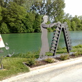 Esculturas en el canal