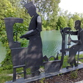 Esculturas en el canal