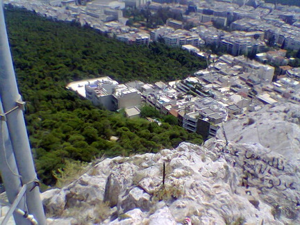 Vista hacia abajo del cerro