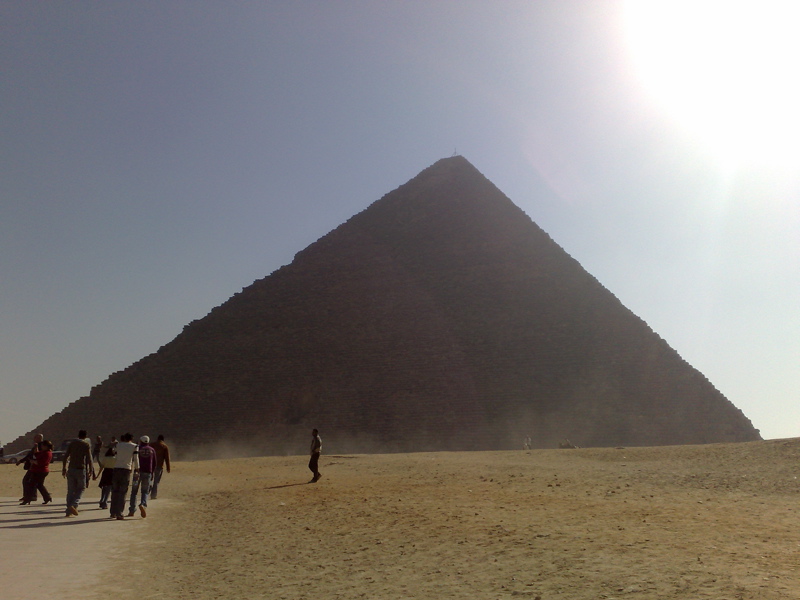 Piramide de Khufu (Kufu, Keops), fachada norte